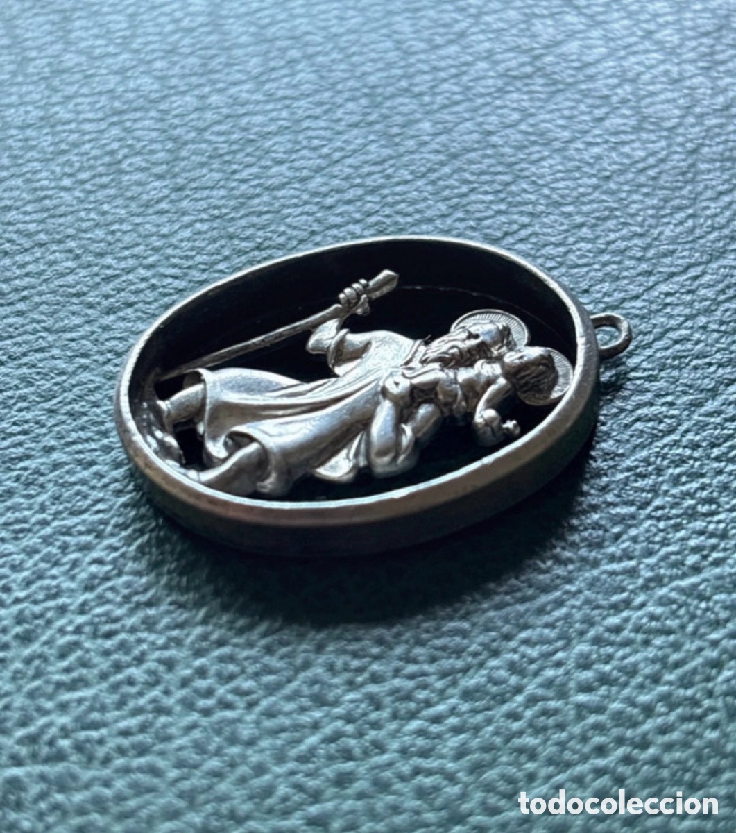 Oggetti Antichi: Medalla de plata San Crist&oacute;bal (A1)