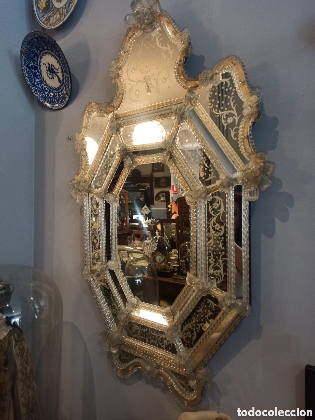 Antig&uuml;edades: PRECIOSO ESPEJO VENECIANO