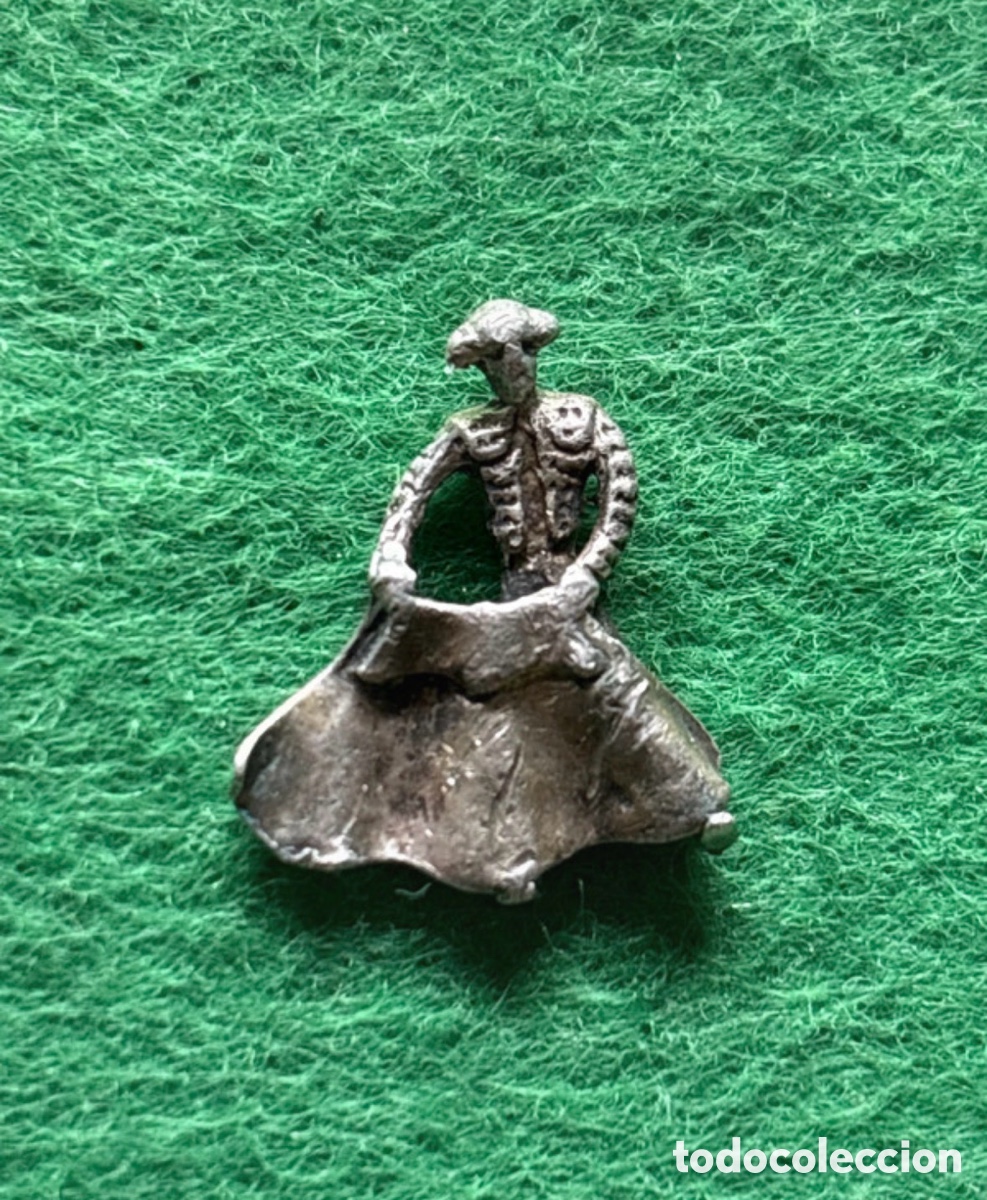 Antiques: Peque&ntilde;o torero de plata de ley (A1)