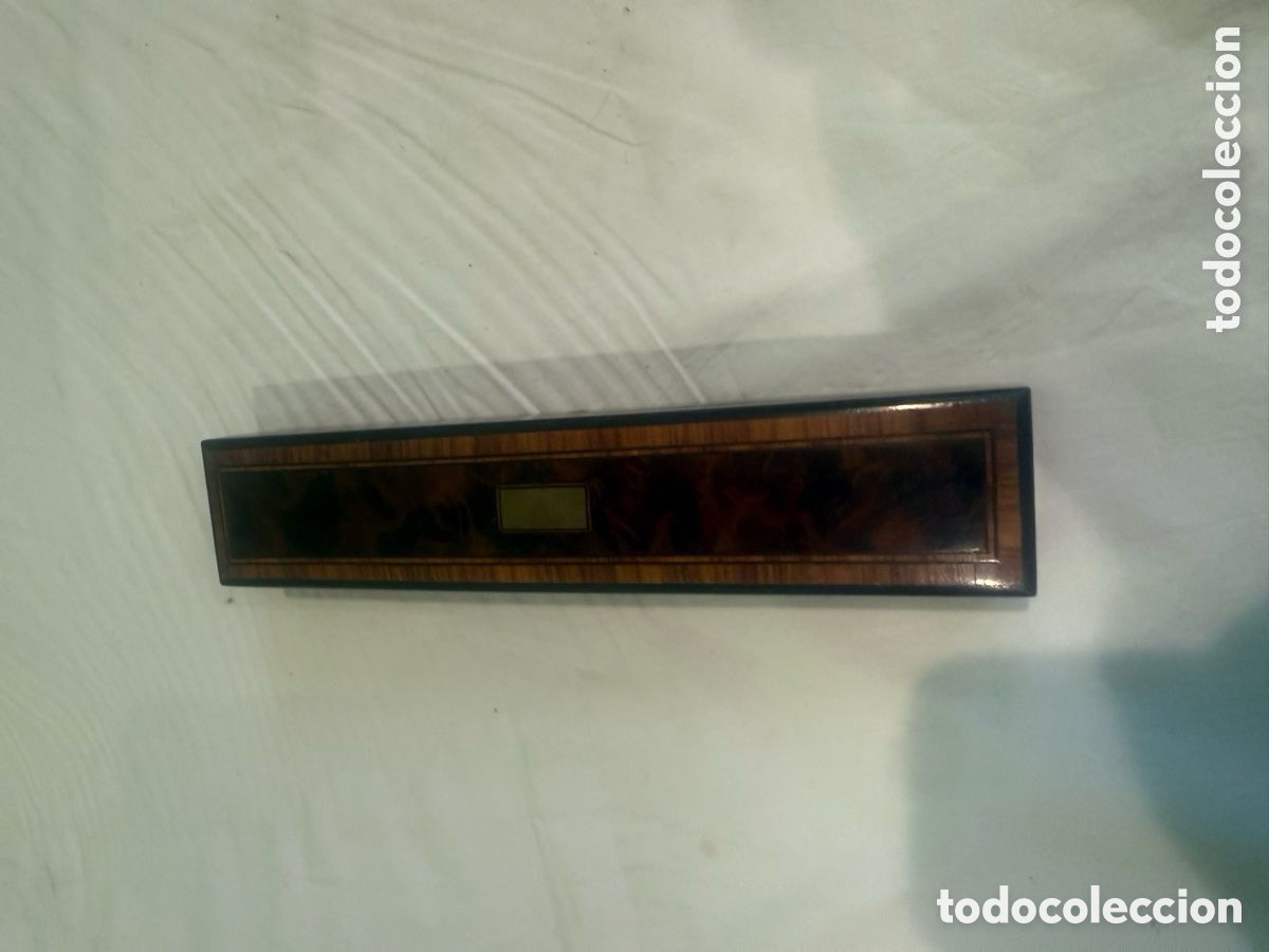 Antiques: Antiguo estuche de abanico siglo XIX madera marqueter&iacute;a original