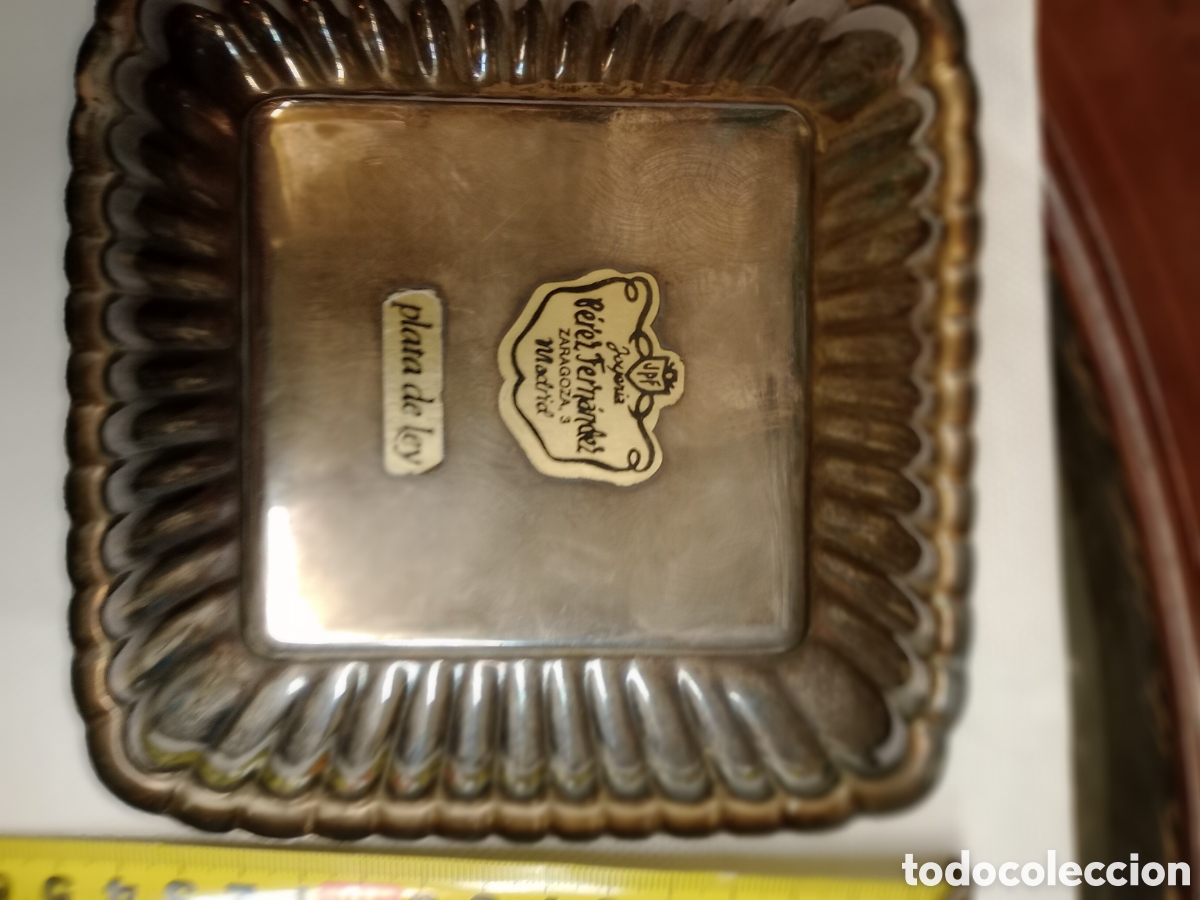 Antig&uuml;edades: Centro de plata con las firmas de los Reyes JC y Sof&iacute;a - Foto 3