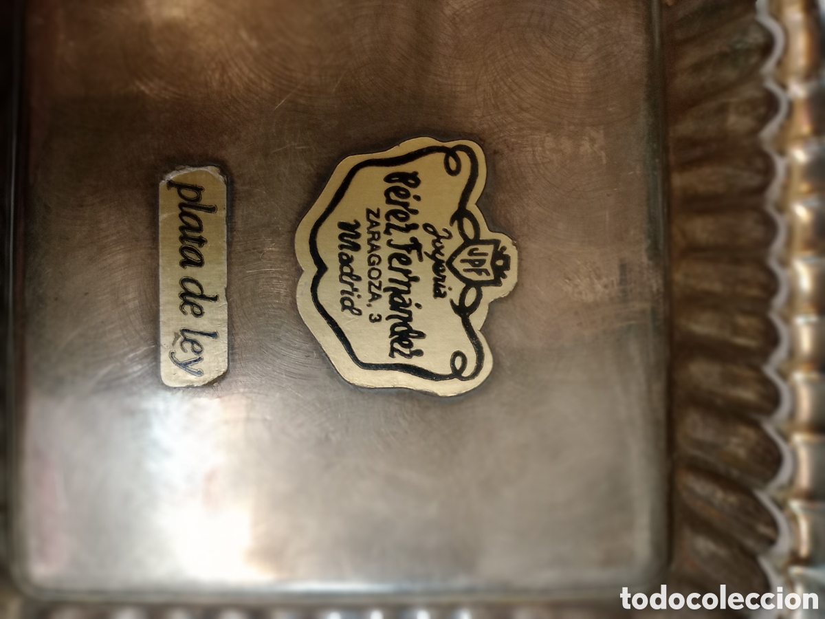 Antig&uuml;edades: Centro de plata con las firmas de los Reyes JC y Sof&iacute;a - Foto 5