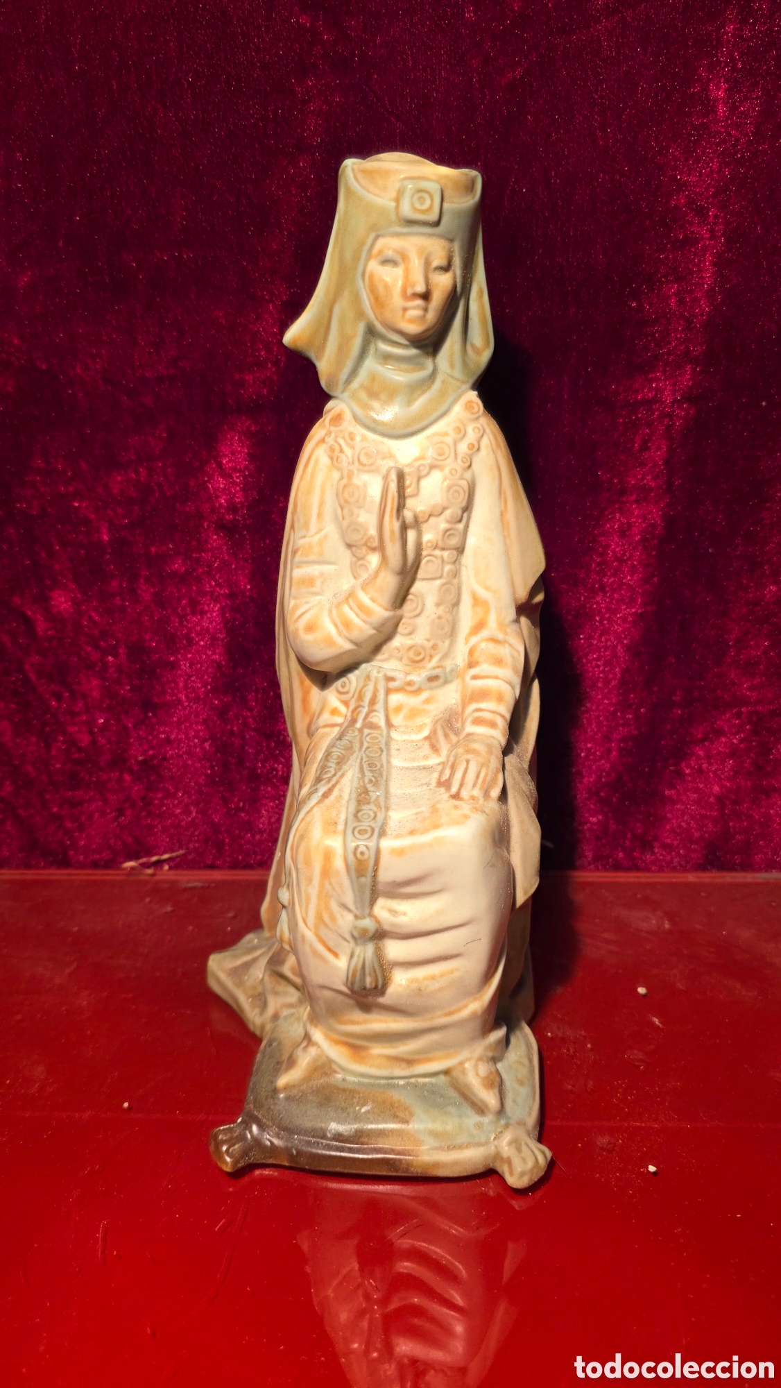 Antig&uuml;edades: Figura porcelana lladro reina g&oacute;tica a&ntilde;o 1970