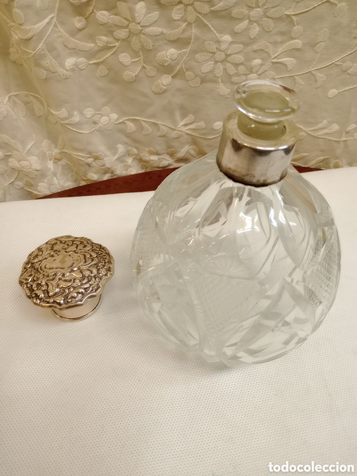 Antig&uuml;edades: Frasco tocador de plata - Foto 3