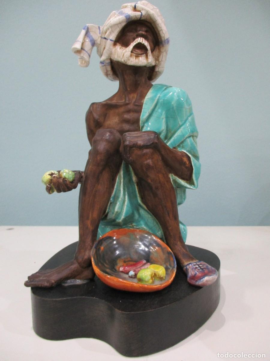 Oggetti Antichi: FIGURA MENDIGO ASCETA HINDU - PORCELANA ALGORA - A&Ntilde;OS 70