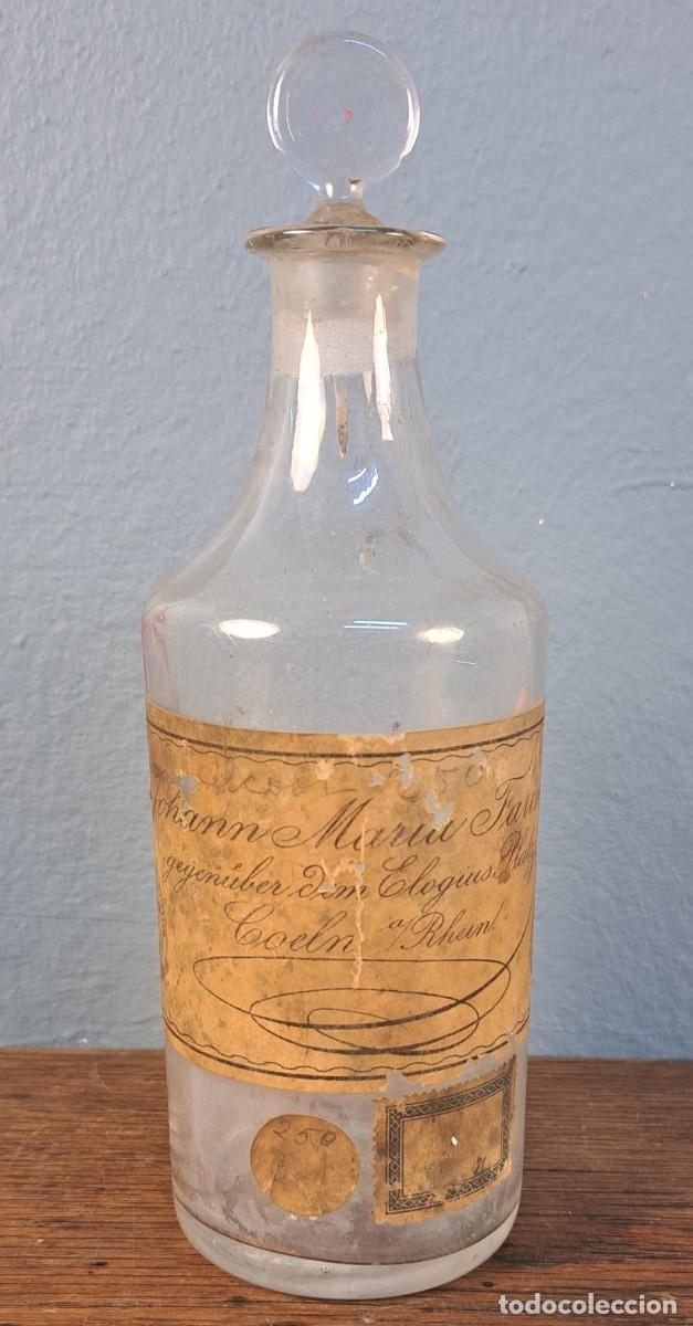 Antig&uuml;edades: Botella de perfume Johann Maria Farina &middot; Eau de Cologne &middot; siglo XIX