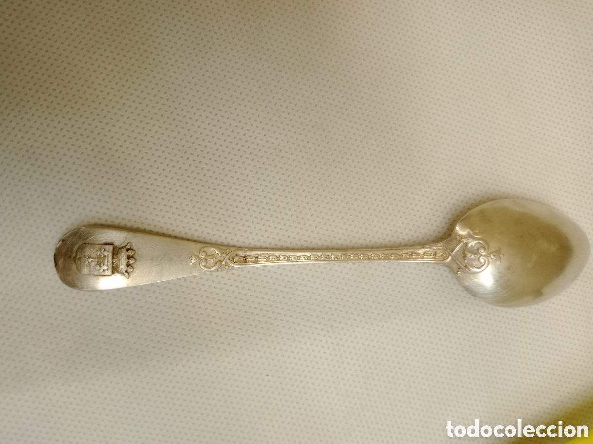 Antig&uuml;edades: Cuchara de plata con el escudo de los Borb&oacute;n - Foto 5