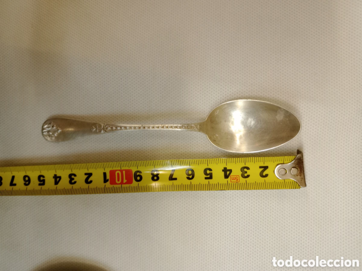 Antig&uuml;edades: Cuchara de plata con el escudo de los Borb&oacute;n - Foto 1