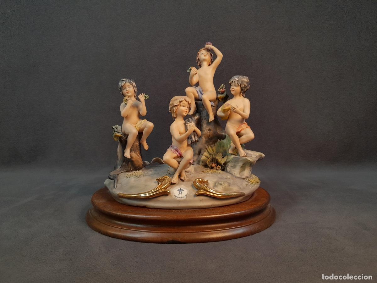 Antig&uuml;edades: FIGURA DE PORCELANA POL&Iacute;CROMA CAPODIMONTE.SARTORI. LE QUATTRO STAGIONI.ITALIA.MEDIADOS DEL SIGLO XX.