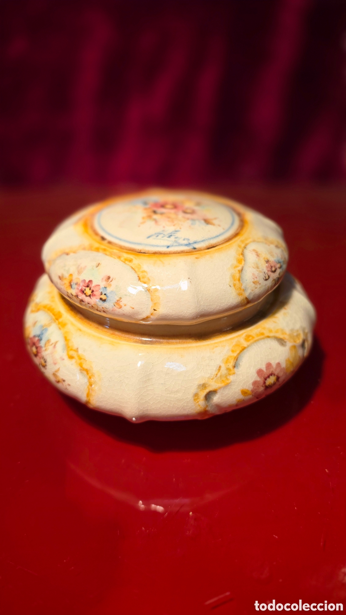 Antig&uuml;edades: Bombonera porcelana Antonio Peyro