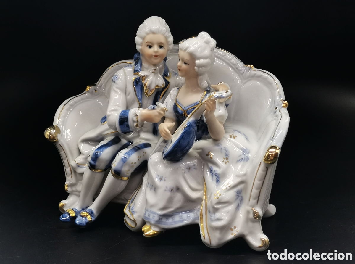 Antiguidades: FIGURA ANTIGUA DE PORCELANA JAPONESA KATO KOGEI, A&Ntilde;OS 70