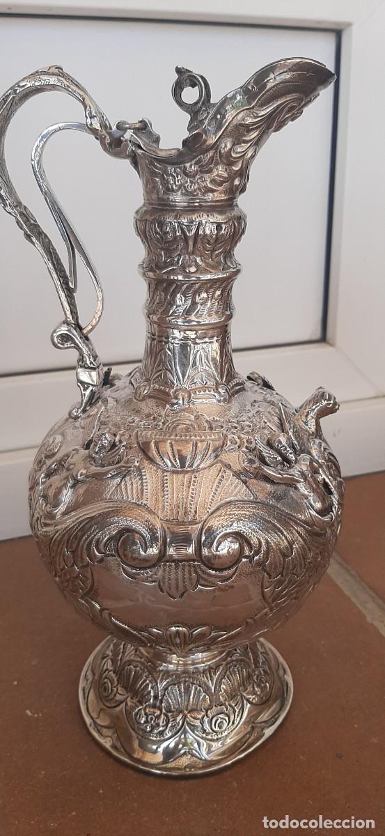 Antig&uuml;edades: Jarra de plata maciza labrada contrastada, - Foto 2
