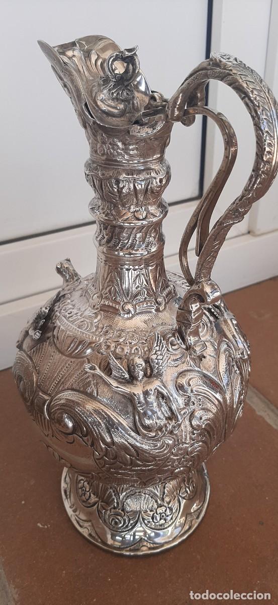 Antig&uuml;edades: Jarra de plata maciza labrada contrastada, - Foto 5