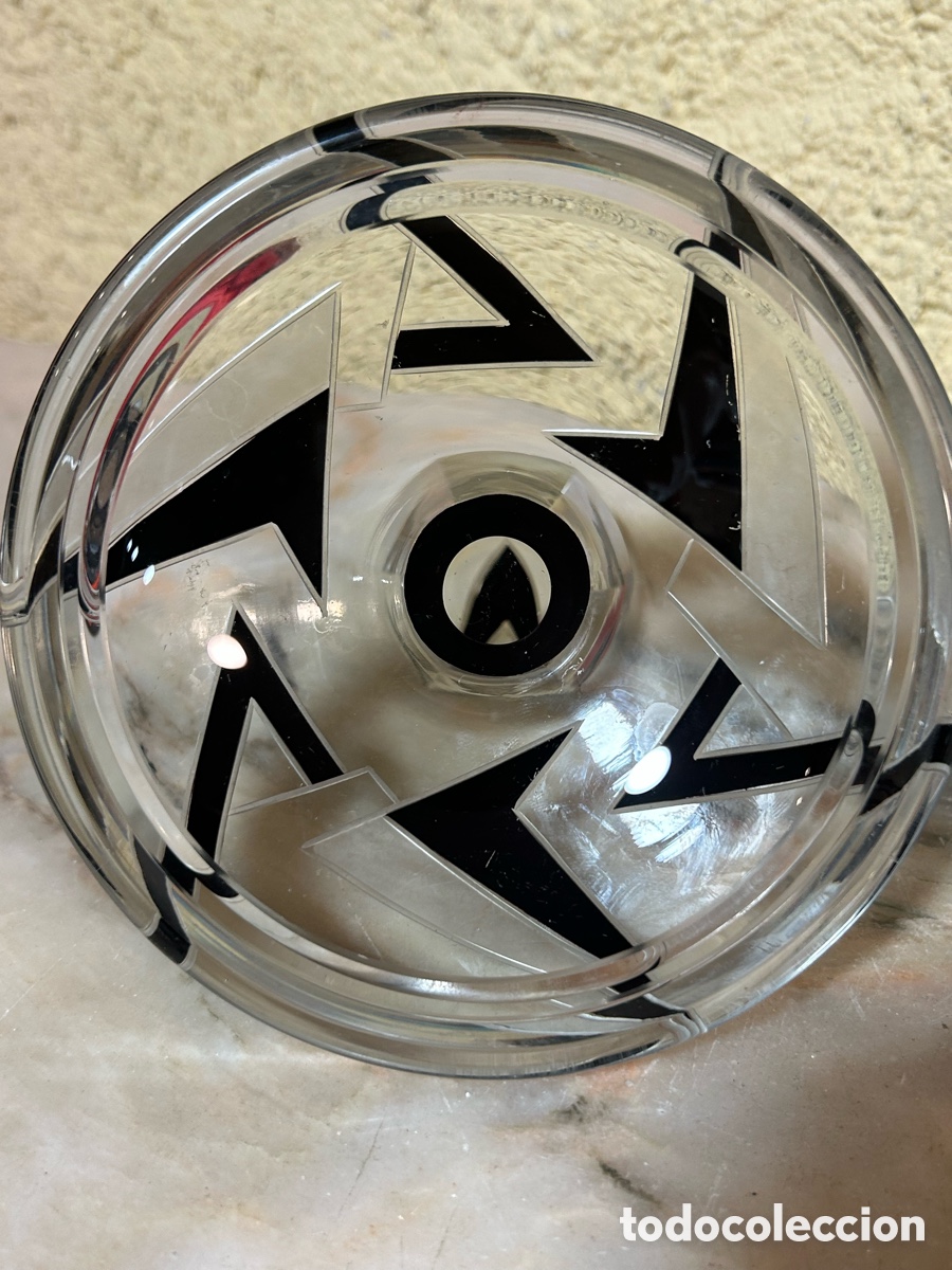 Antig&uuml;edades: Polvorera de cristal checo Art Deco - Foto 11