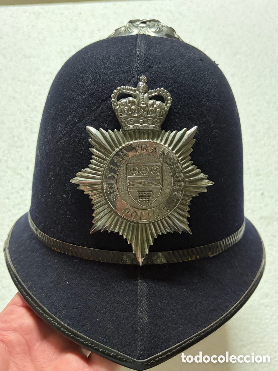 Antig&uuml;edades: CASCO BOBBY BRITISH TRANSPORT POLICE