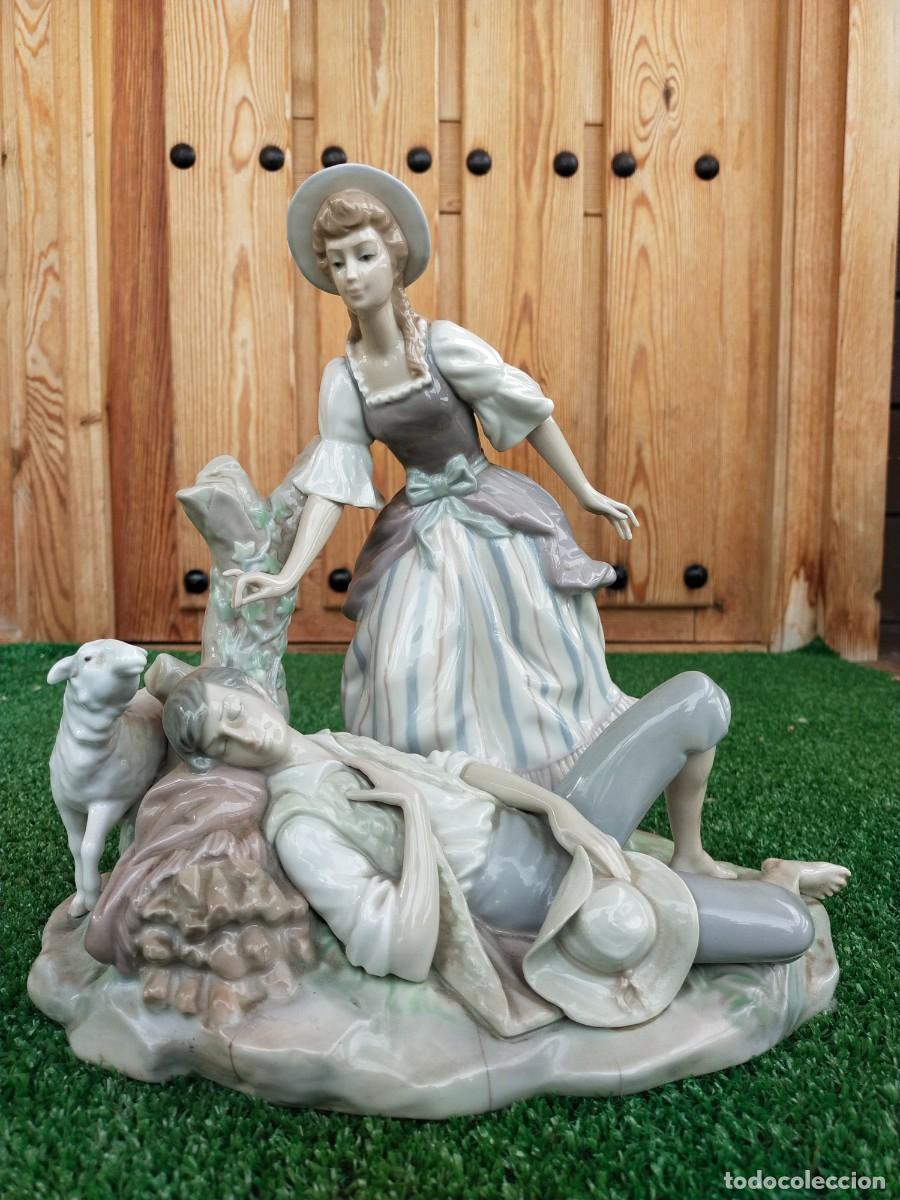 Antig&uuml;edades: PRECIOSA FIGURA DE LLADR&Oacute; PASTORIL BUC&Oacute;LICA A&Ntilde;OS 80 MED 30CMS X 30CMS ALTO
