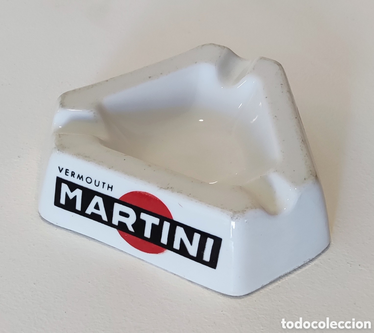 Antig&uuml;edades: Cenicero publicitario Martini J&auml;ger Barcelona