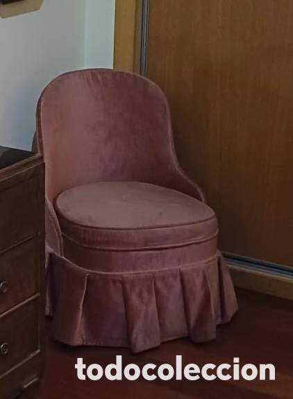 Antig&uuml;edades: Butaca boudoir cl&aacute;sica rosa
