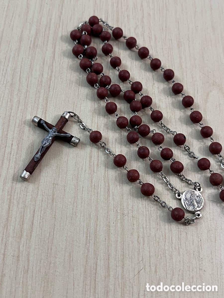 Antiquit&auml;ten: ✅ rosario artesanal madera metal vintage