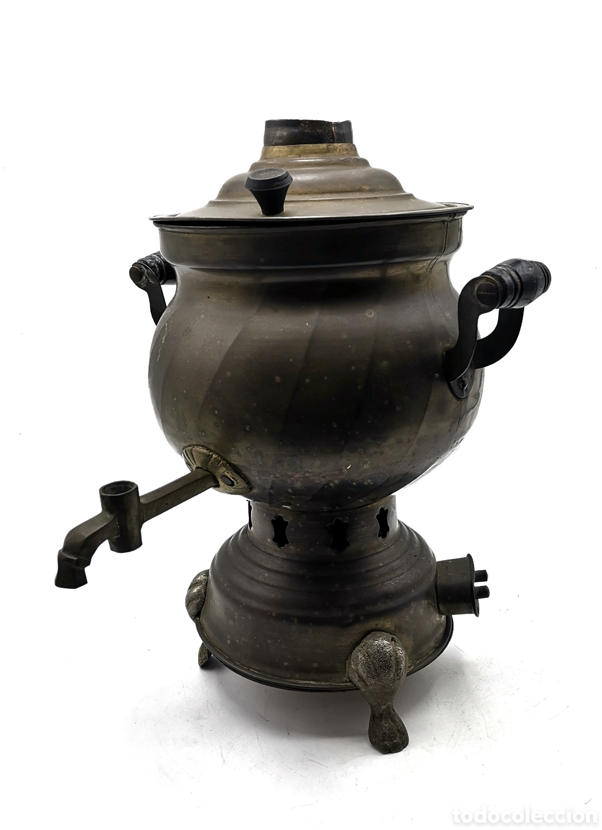 Oggetti Antichi: SAMOVAR URSS ANTIGUO EL&Eacute;CTRICO DE LAT&Oacute;N