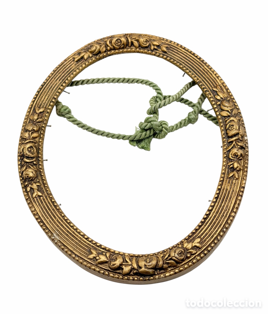 Oggetti Antichi: Antiguo Marco de Madera Dorada