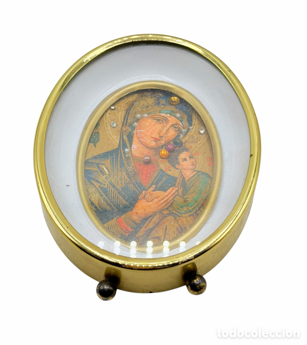 Antiquit&auml;ten: Imagen de La Virgen Enmarcada