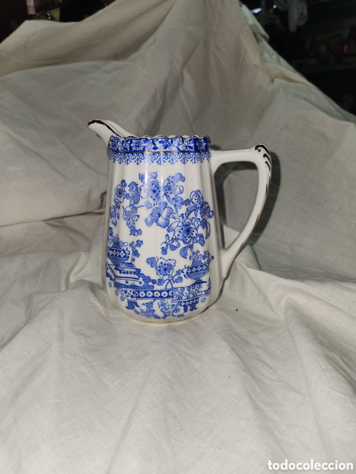 Antiquit&eacute;s: JARRA CER&Aacute;MICA MAR. SANTA CLARA CHINA BLAU.