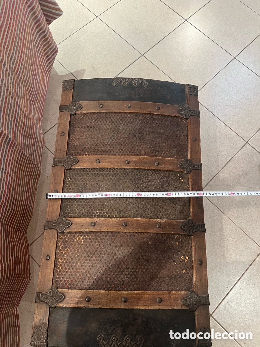 Antig&uuml;edades: Ba&uacute;l antiguo, metal y madera. - Foto 5