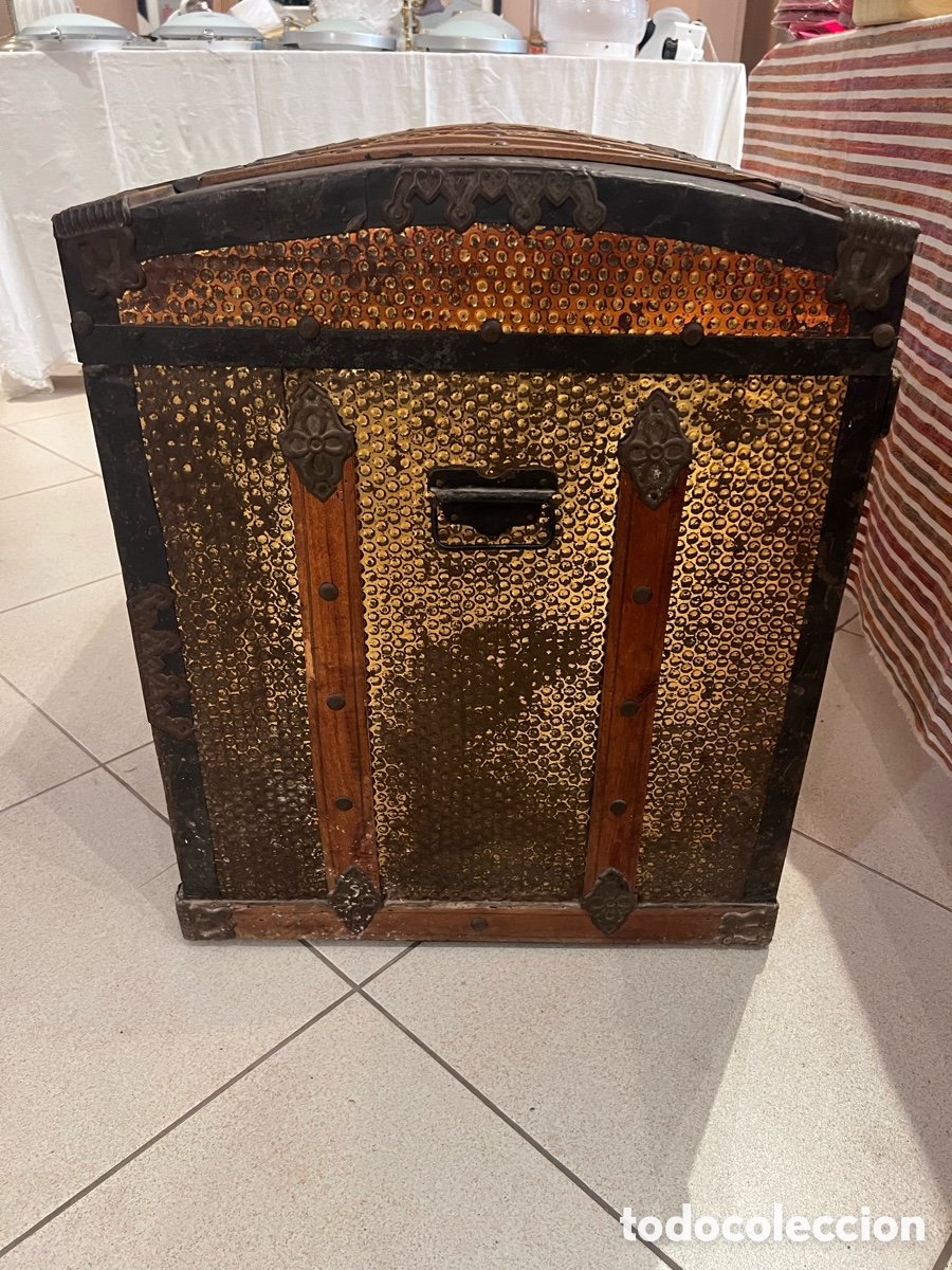 Antig&uuml;edades: Ba&uacute;l antiguo, metal y madera. - Foto 7