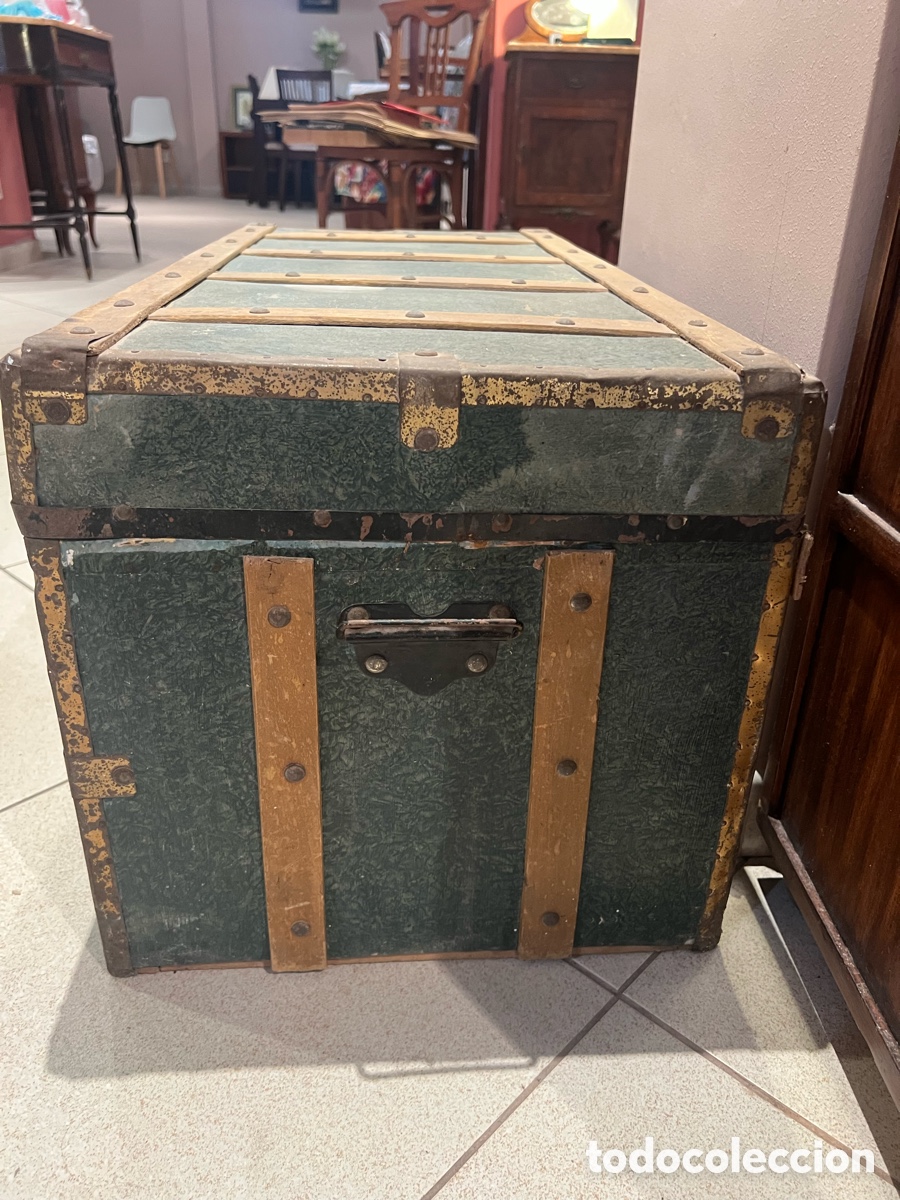 Antig&uuml;edades: Ba&uacute;l antiguo de madera - Foto 3
