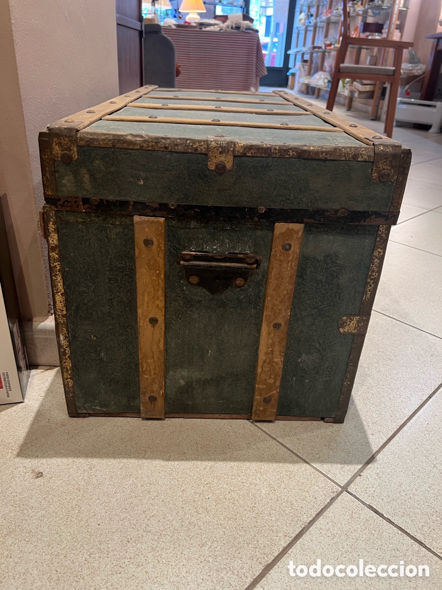 Antig&uuml;edades: Ba&uacute;l antiguo de madera - Foto 4