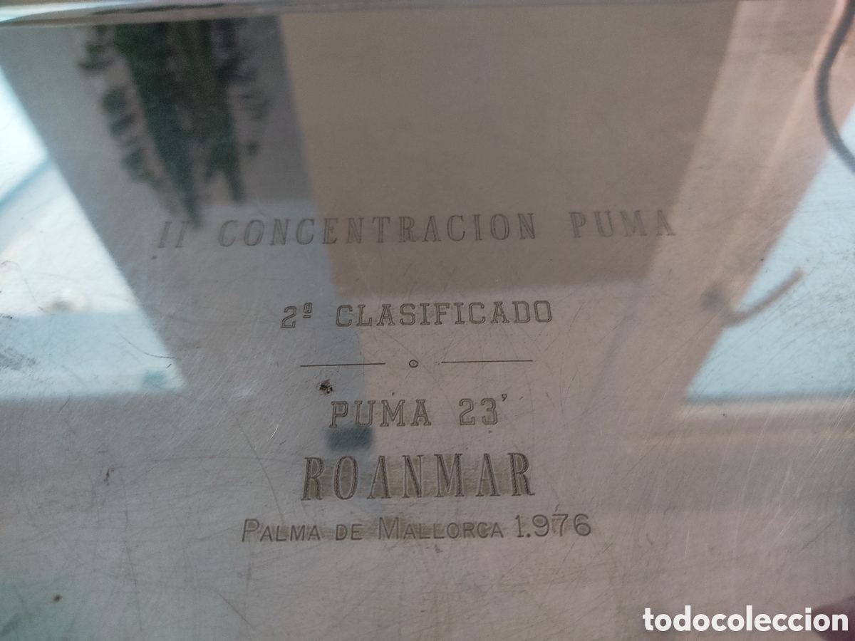Antig&uuml;edades: BANDEJA TROFEO DE ALPACA 49X30 - Foto 3