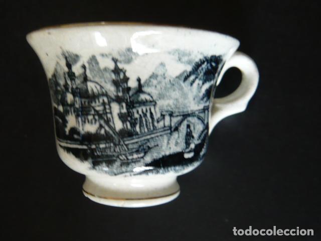 Antig&uuml;edades: TAZA PORCELANA CARTUJA PICKMAN ORIGINAL 8 CM DIAMETRO X 6 CM ALTO