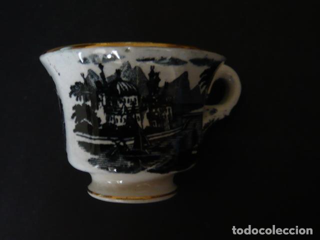 Antiquit&eacute;s: TAZA PORCELANA CARTUJA PICKMAN ORIGINAL 8 CM DIAMETRO X 6 CM ALTO
