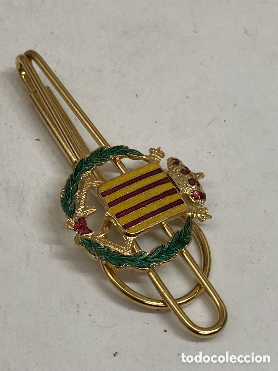 Antig&uuml;edades: pisacorbatas con el escudo de armas de Espa&ntilde;a