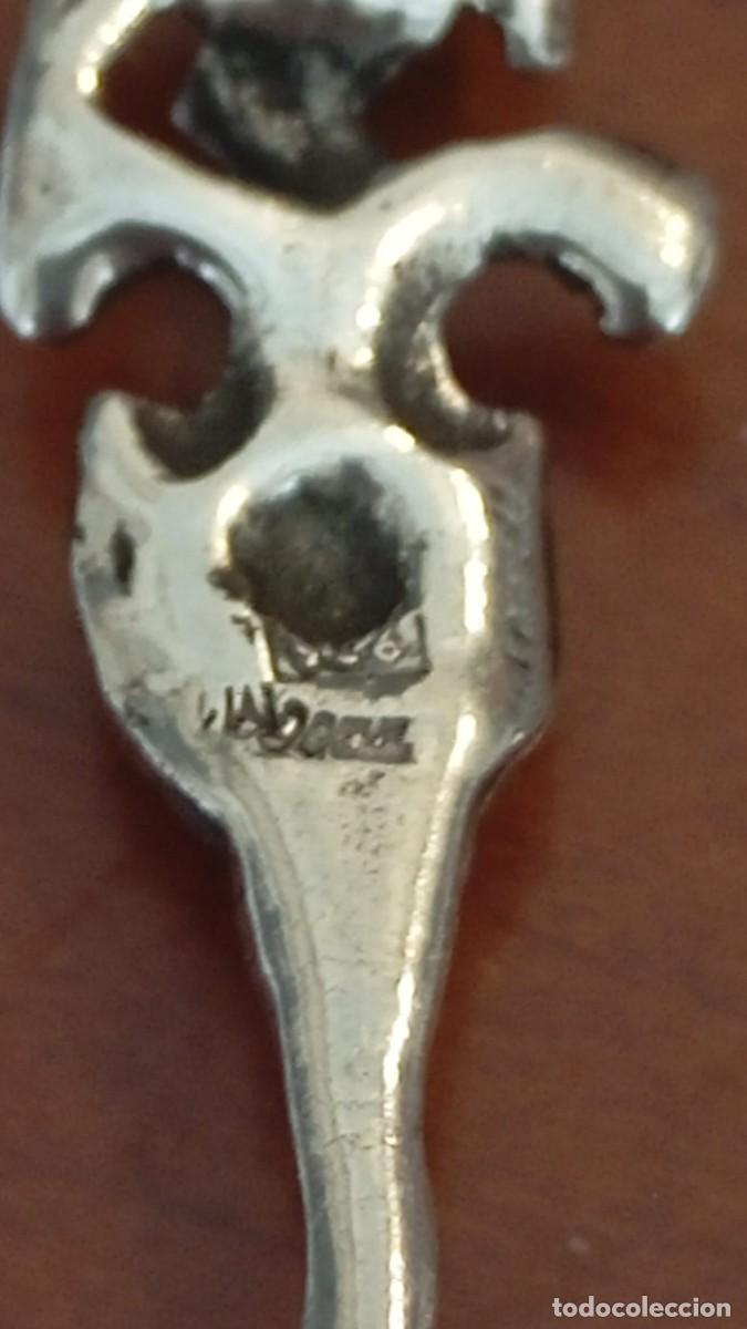 Antig&uuml;edades: Cuchara de plata 0.925 con angelote. - Foto 3