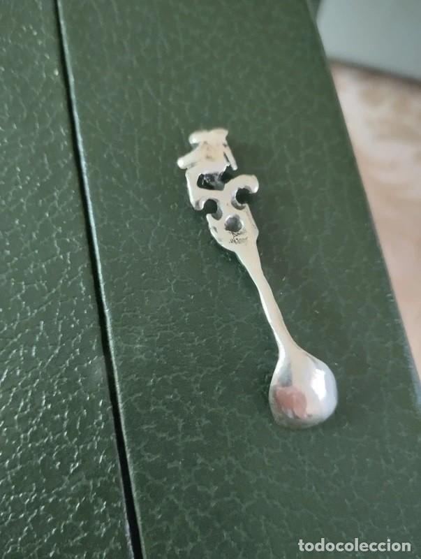 Antig&uuml;edades: Cuchara de plata 0.925 con angelote. - Foto 6