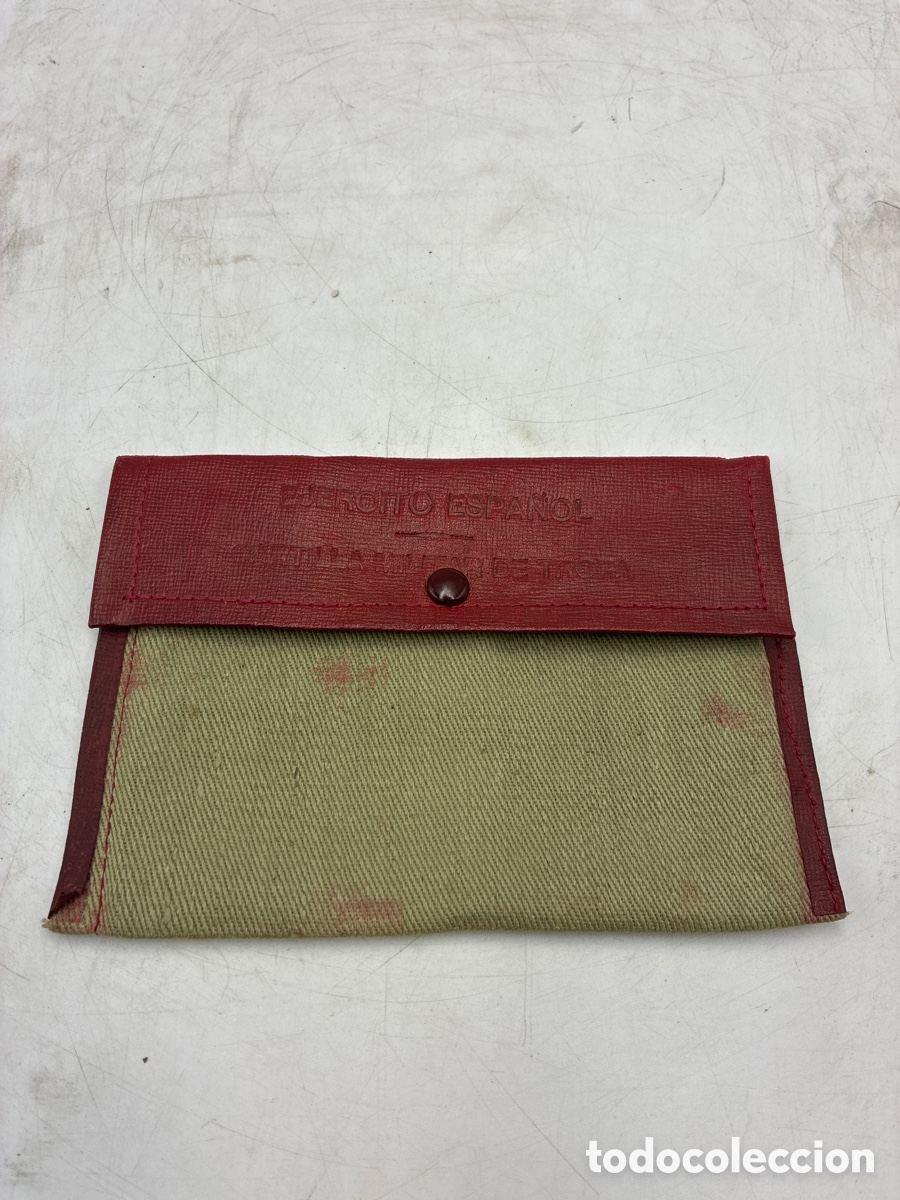 Antig&uuml;edades: Funda Cartilla Militar de Tropa. Ej&eacute;rcito Espa&ntilde;ol. A&ntilde;os 40.