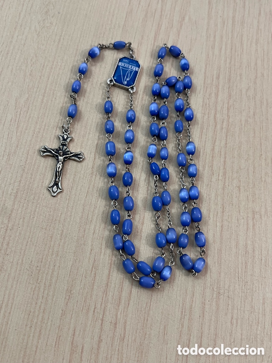 Antiques: ✅ Rosario recuerdo LOURDES JUBILATE 1858/2008