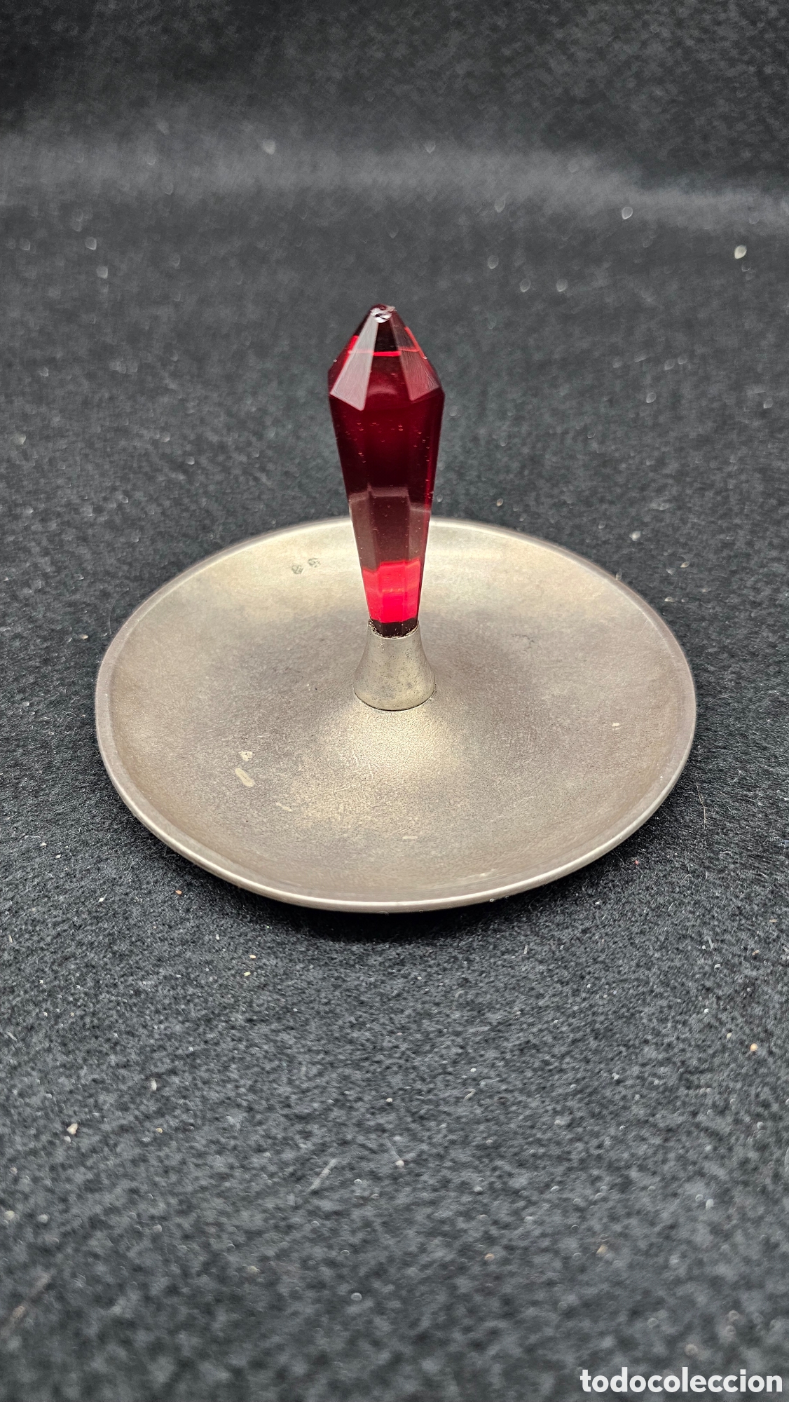 Antiques: Antiguo anillero de plata de ley contrastada 915