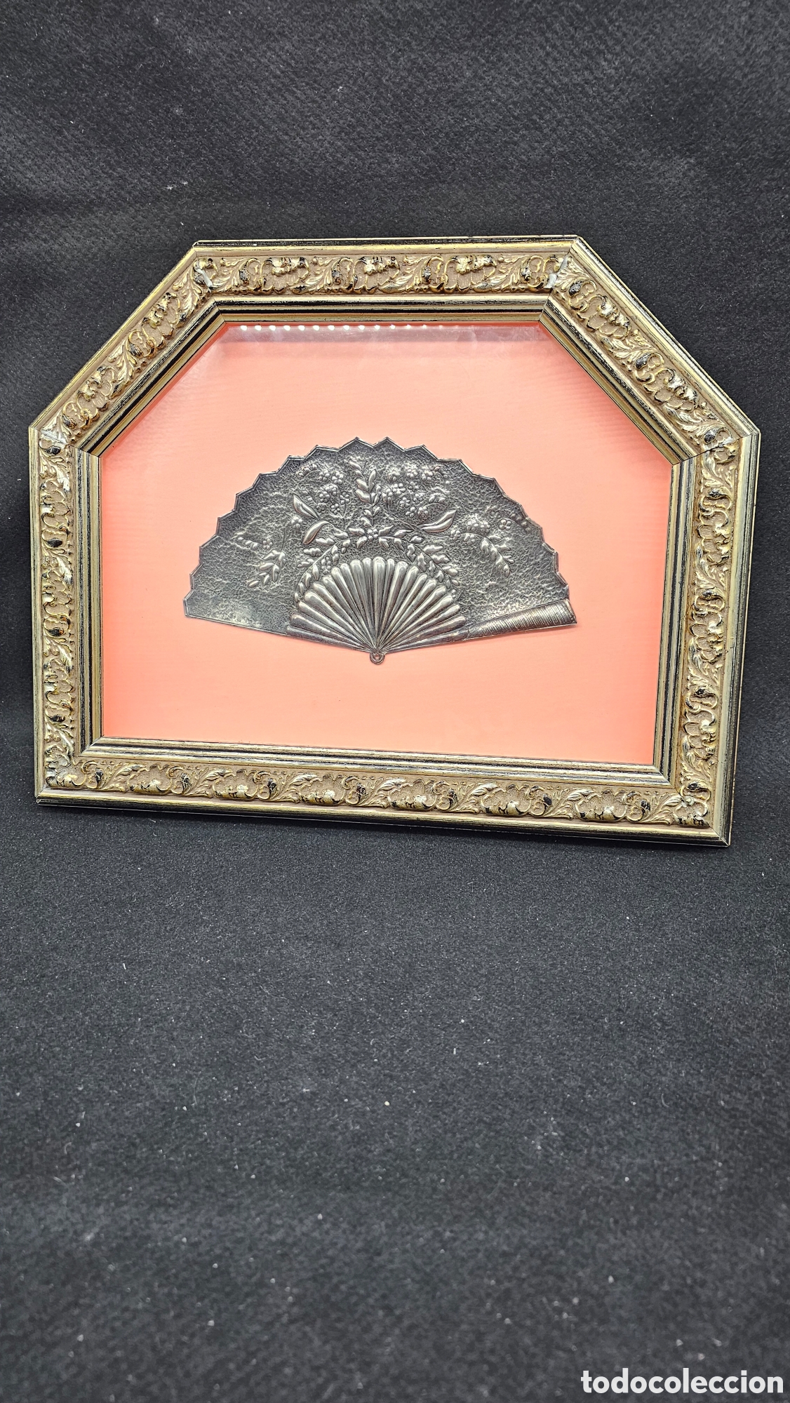 Antiques: Abanico de plata de ley