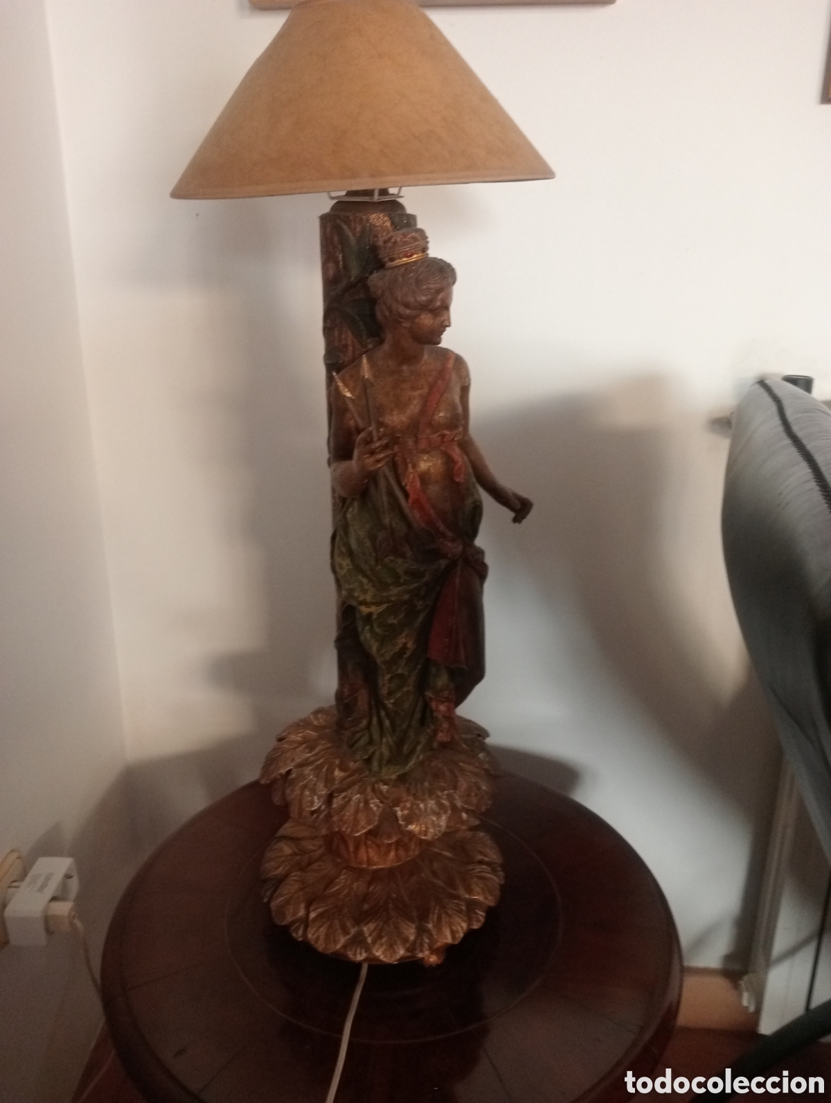 Antig&uuml;edades: Lampara Diana cazadora