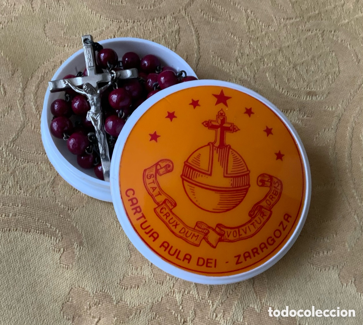 Antig&uuml;edades: ROSARIO P&Eacute;TALOS DE ROSA CARTUJA AULA DEI ZARAGOZA