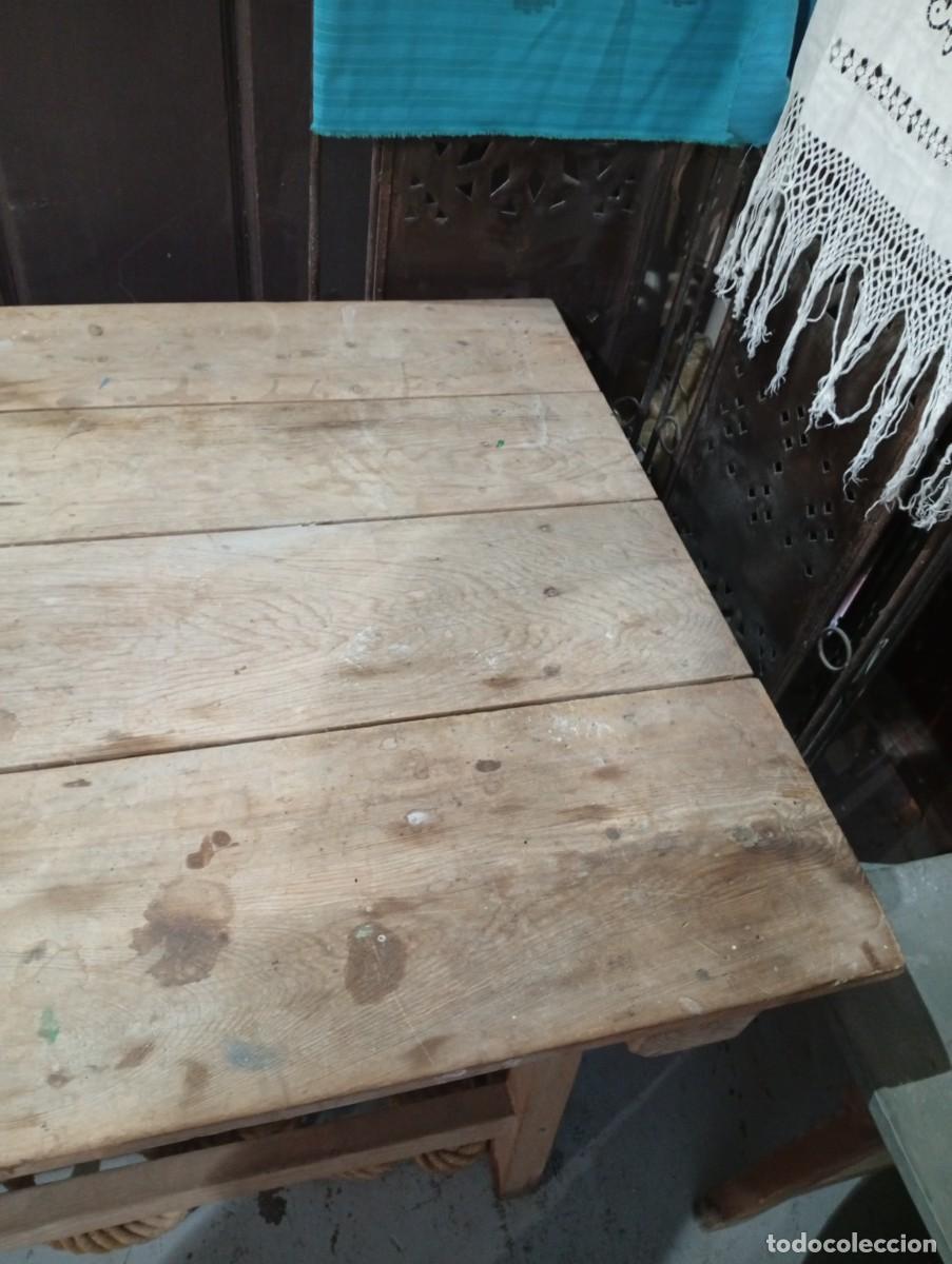 Antig&uuml;edades: Mesa rustica de grandes dimensiones. Siglo XIX. - Foto 7
