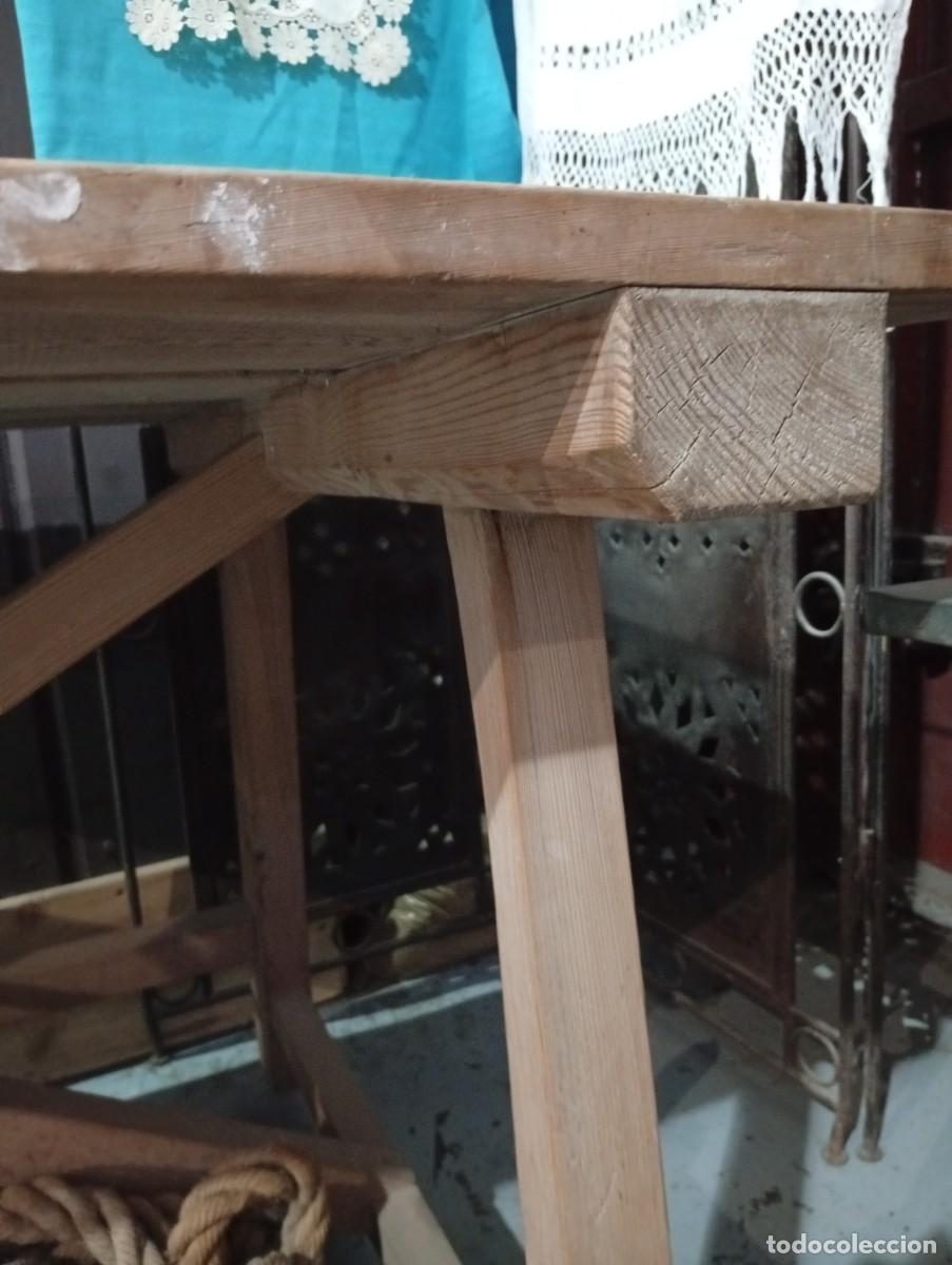 Antig&uuml;edades: Mesa rustica de grandes dimensiones. Siglo XIX. - Foto 11