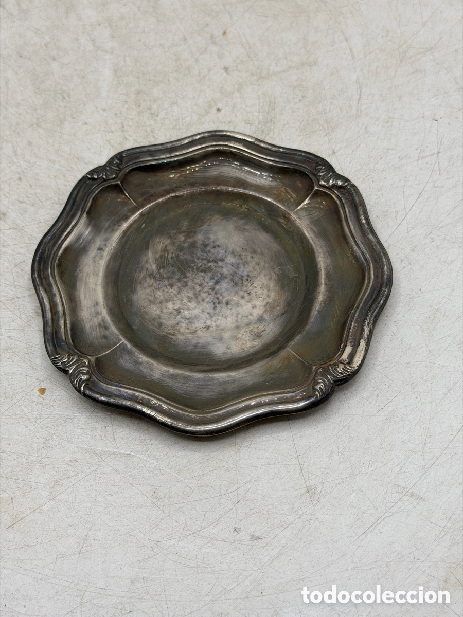 Antig&uuml;edades: Antigua Bandeja Plateada - Foto 2