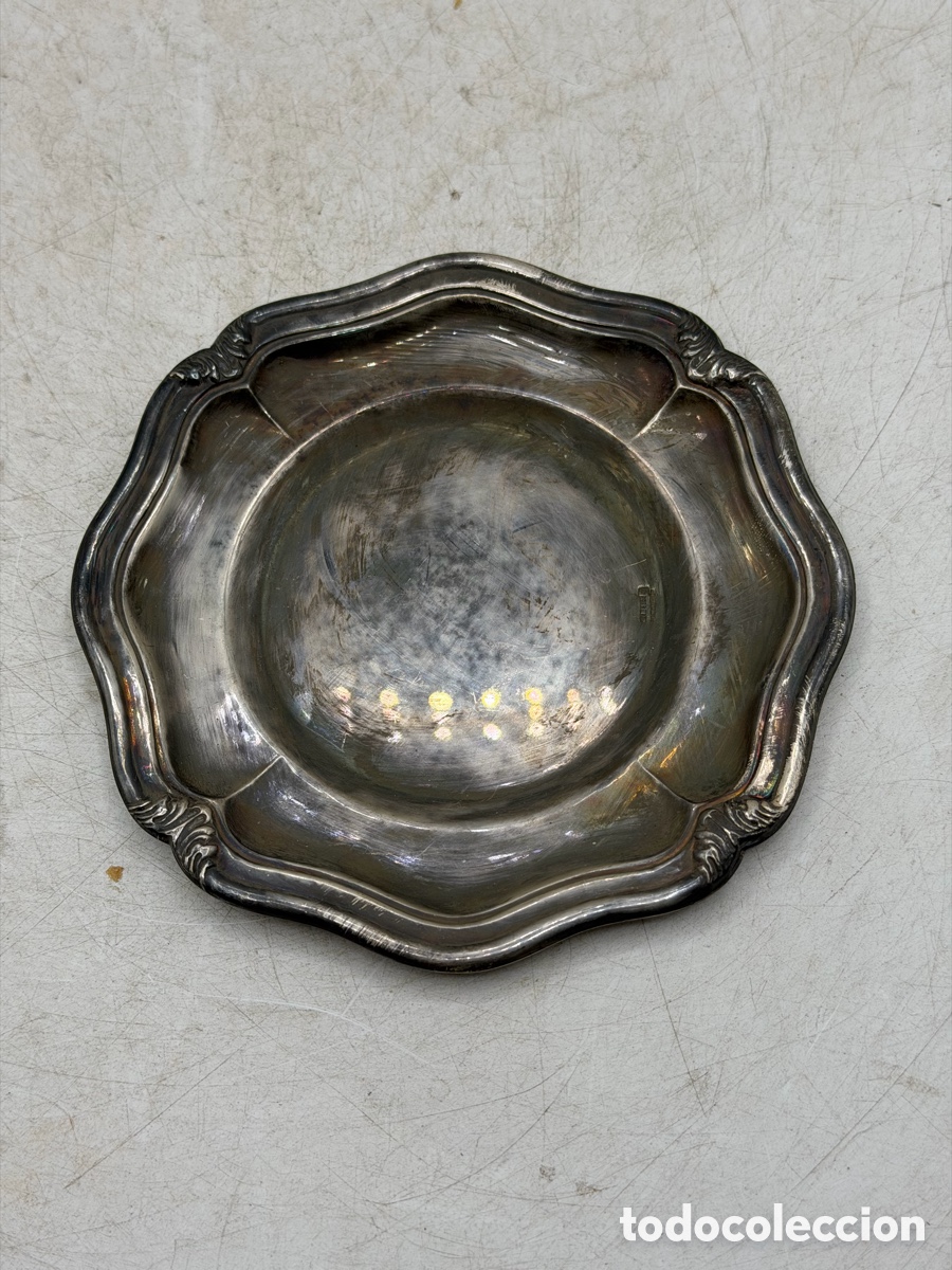 Antig&uuml;edades: Antigua Bandeja Plateada - Foto 3