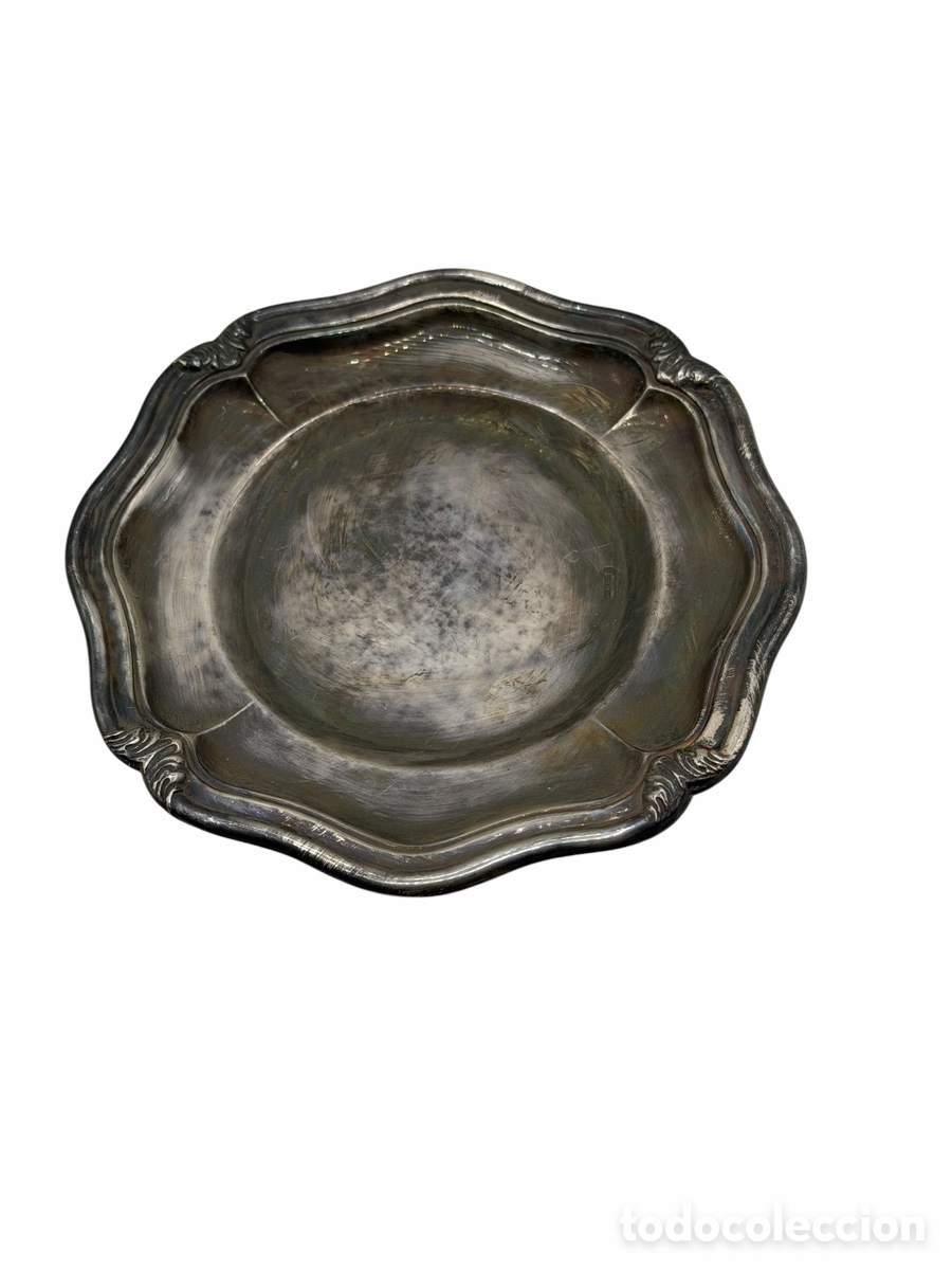 Antiquit&eacute;s: Antigua Bandeja Plateada