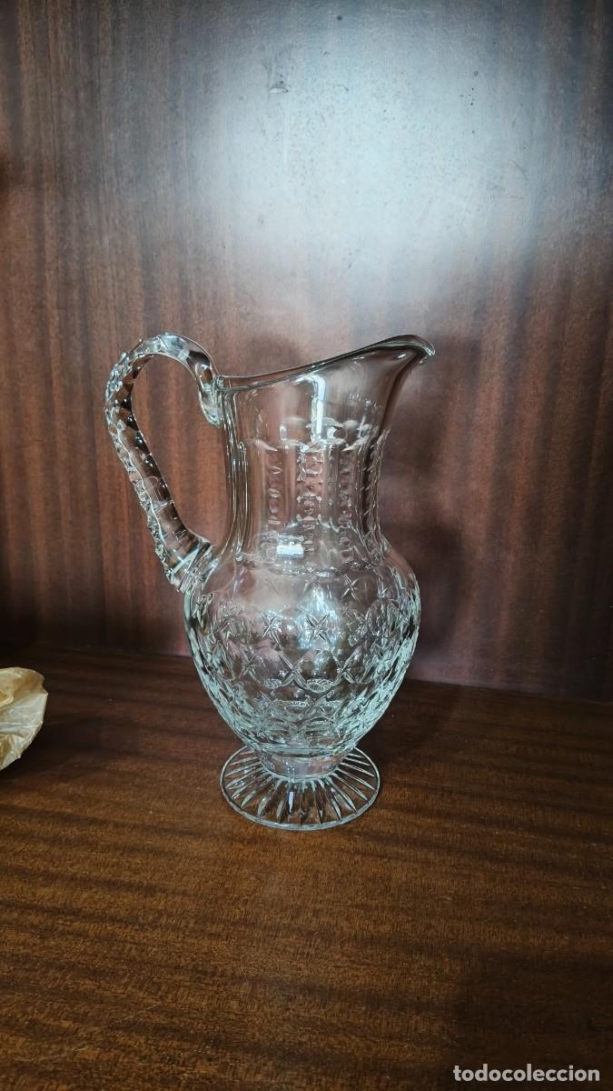 Antiques: Carafe cristal de boh&egrave;me neuf vintage