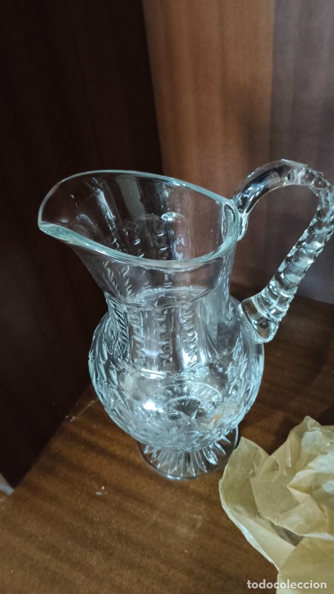 Antiquit&eacute;s: Carafe cristal de boh&egrave;me neuf vintage